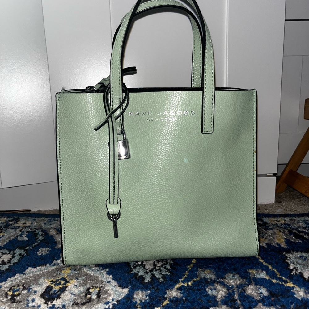 Marc Jacobs Green Leather Mini Grind leather tote